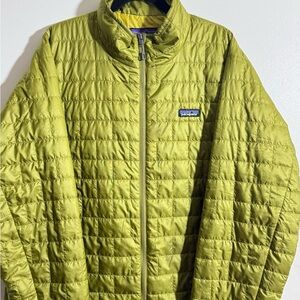 Patagonia Olive and Yellow Jacket